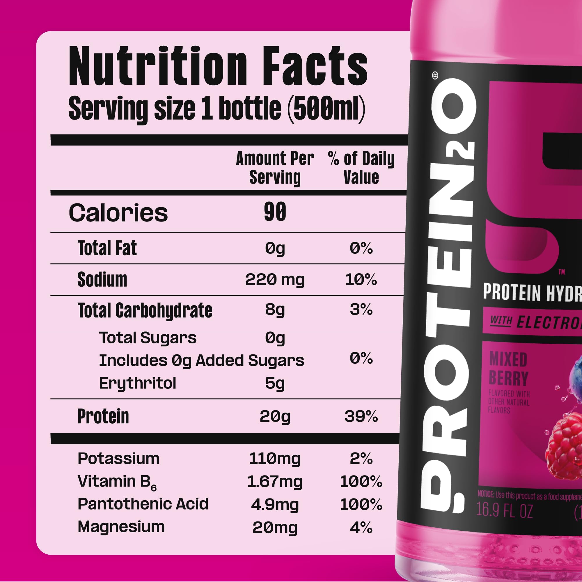 Protein2o on-the-go ready-to-drink demonstrating convenient post-workout refreshment.