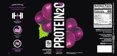 Protein2o zero sugar beverage shown in a glass for keto-friendly on-the-go energy