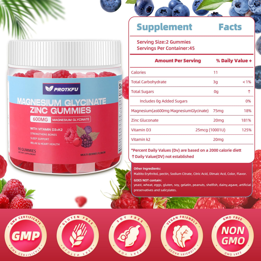 Close-up of ProTKFU gummies showing texture and sugar-free vegan-friendly formula
