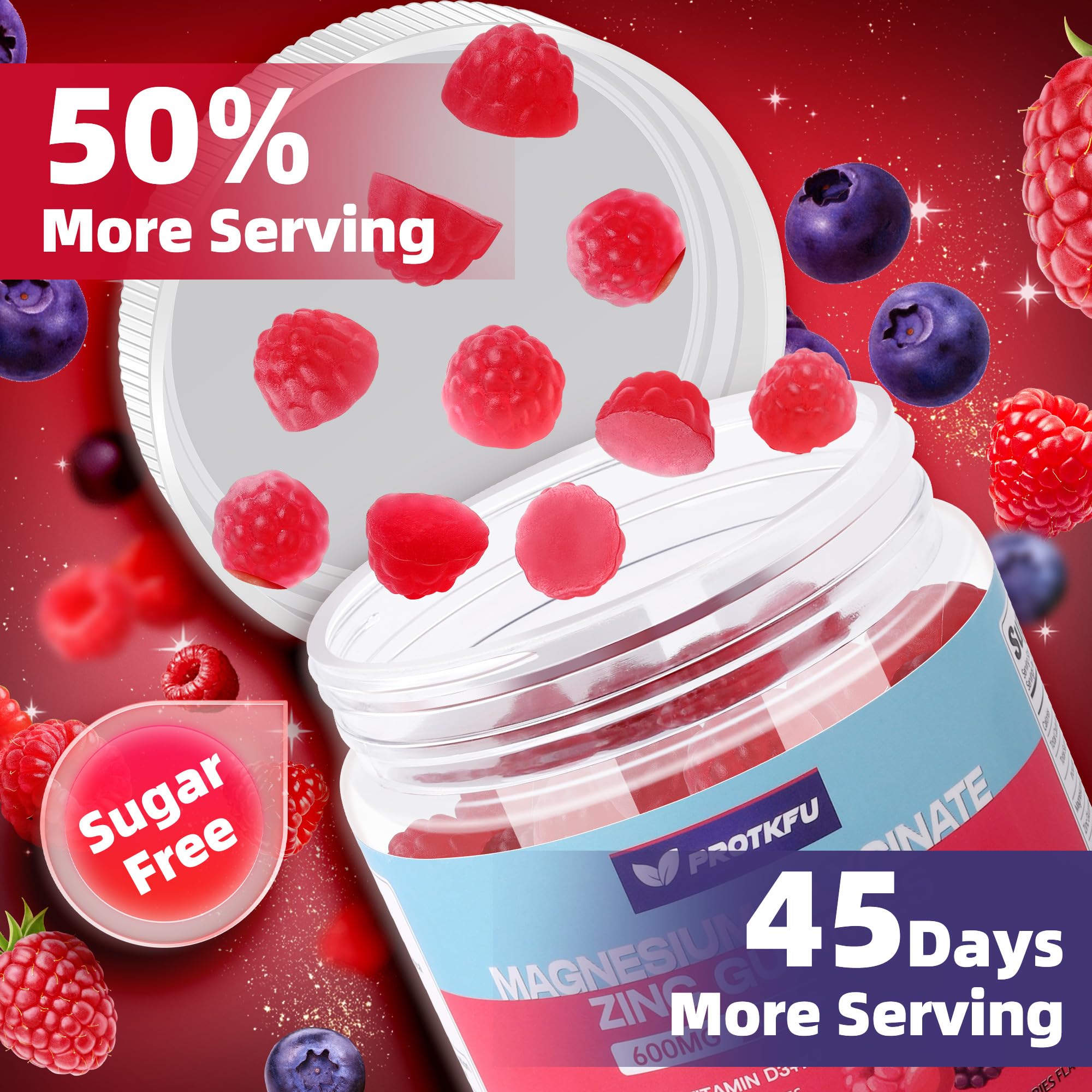 Nutrition panel on ProTKFU gummies provides clear serving details