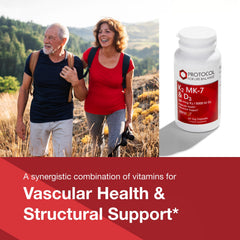 Protocol For Life Balance capsules closeup showcasing vegan capsule and MK-7 potency