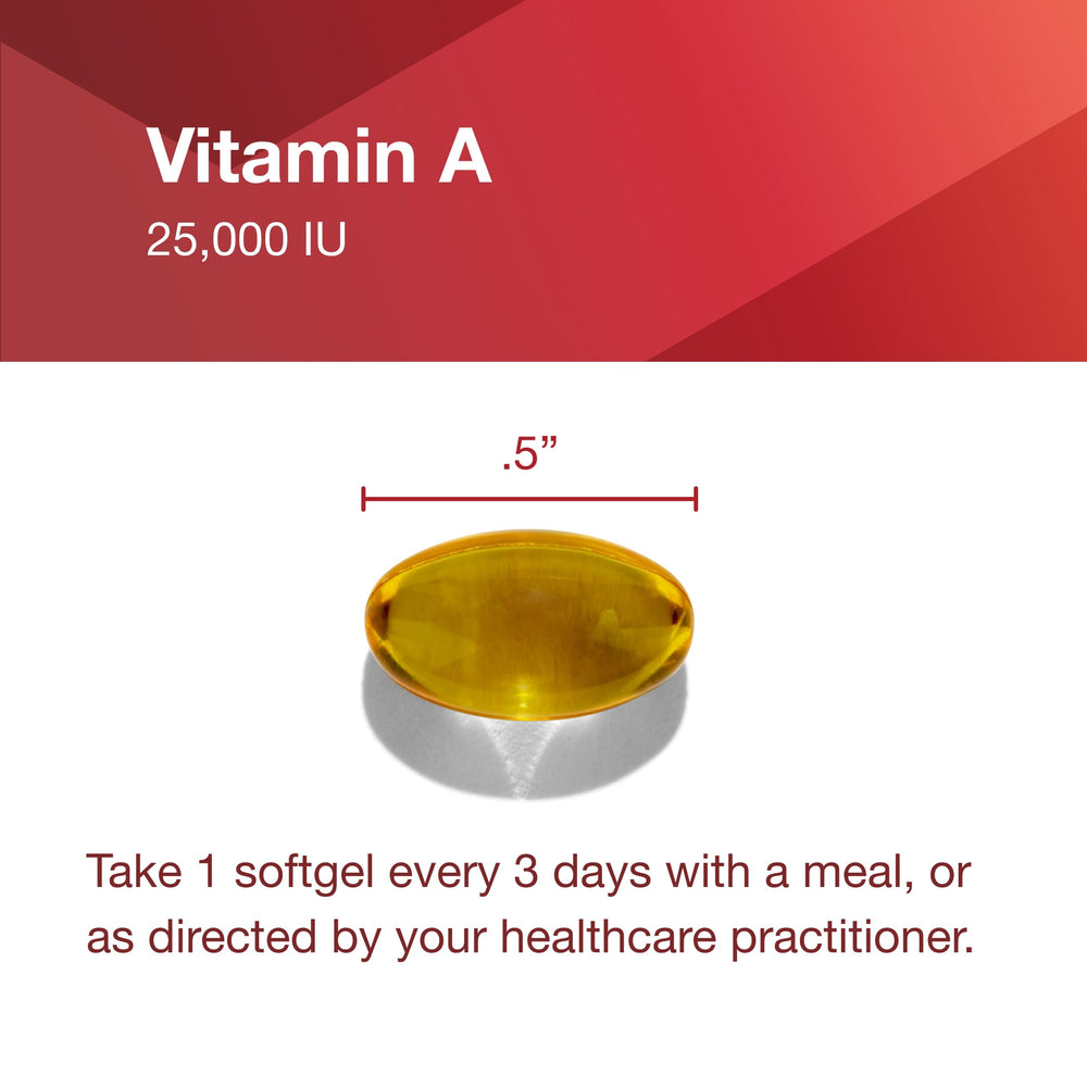 Retina support imagery on PROTOCOL FOR LIFE BALANCE Vitamin A label