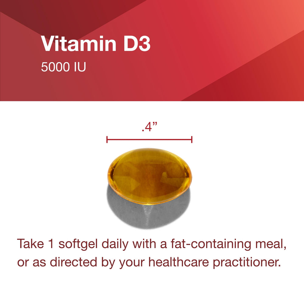 PROTOCOL FOR LIFE BALANCE Vitamin D3 5000 IU packaging box front view.