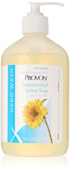 Provon antimicrobial lotion soap 16 oz front view with conditioning for gentle cleansing.