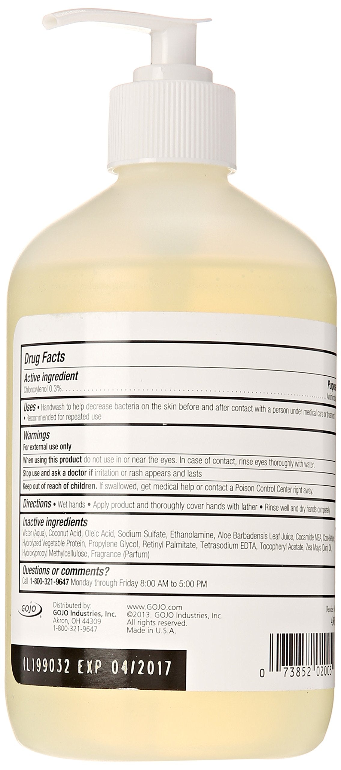 Provon antimicrobial lotion soap 16 oz pump view highlighting convenient dispensing and soft hands.