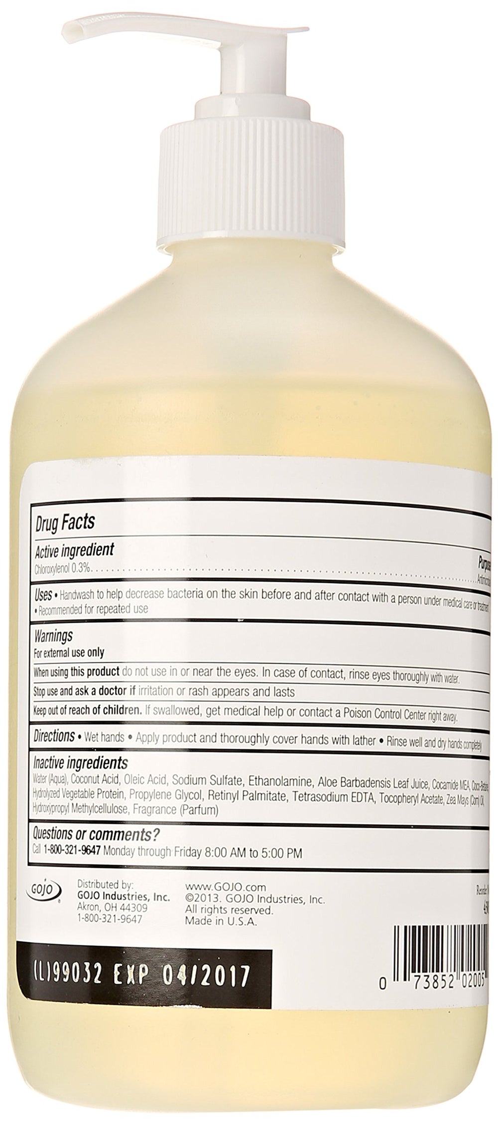 Provon antimicrobial lotion soap 16 oz pump view highlighting convenient dispensing and soft hands.