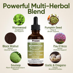 PROZEN daily vitality drops illustrate energy support and nutrient absorption potential.