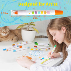 Prudiut twistable crayons with easy-grip design, ideal for tiny hands and improving fine motor skills