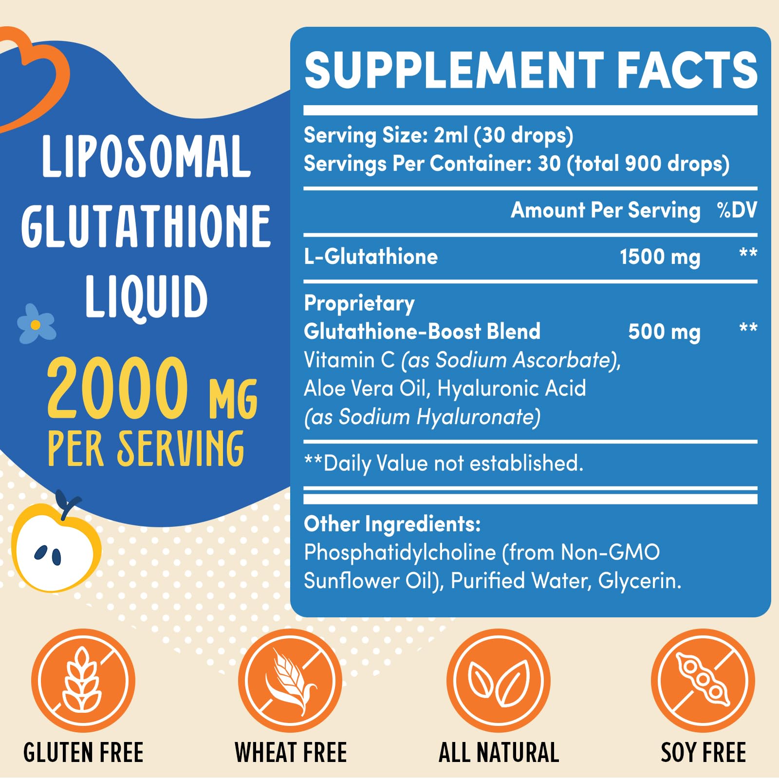 Pouring Prunucis glutathione liquid to show dose delivery