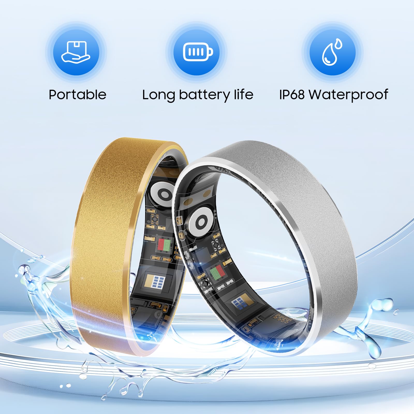 prxxhri smart ring long battery life for day long use