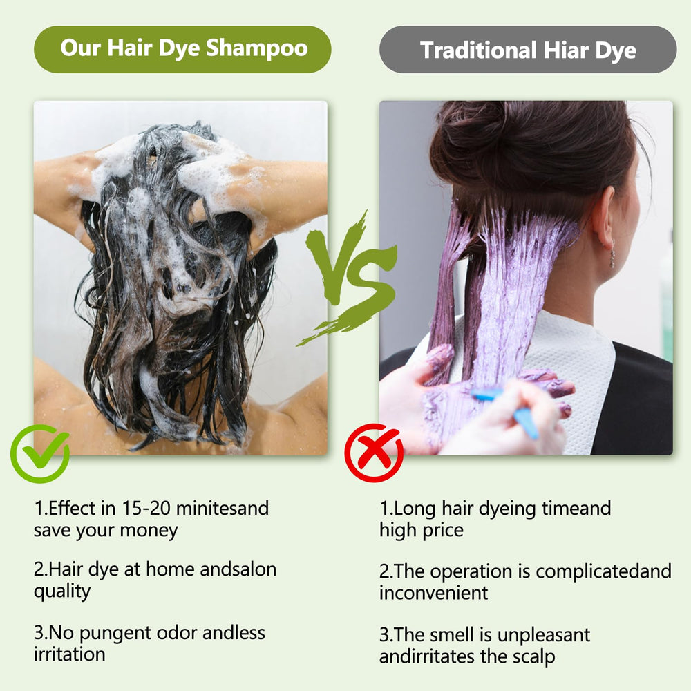 Prypvix gray‑hair coverage close‑up demonstrates natural blending with base shade.