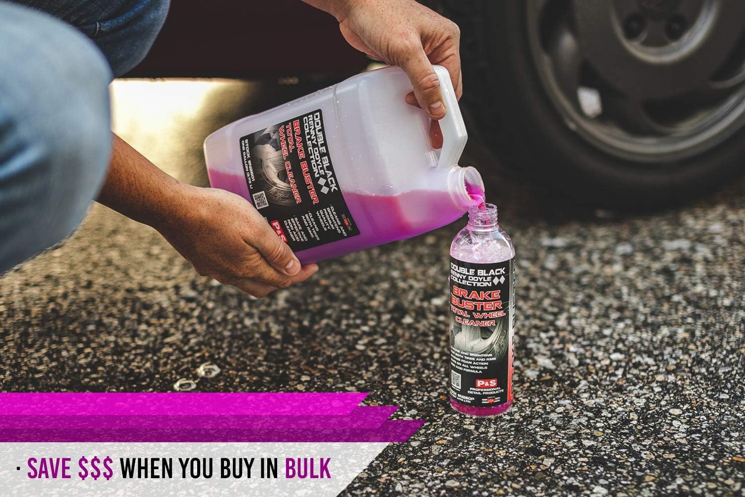P&S Brake Buster foam lifts grime from rims and barrels