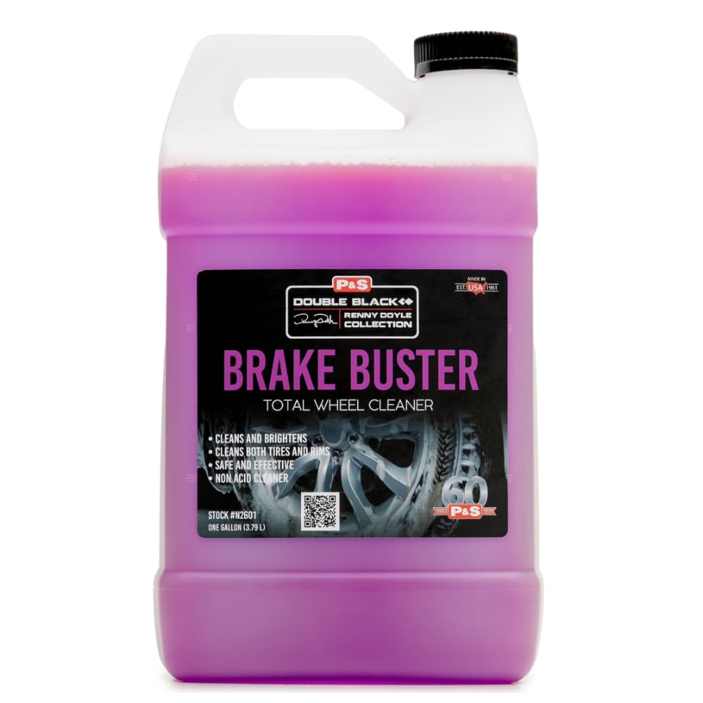 P&S Brake Buster wheel cleaner bottle safe for all wheel finishes