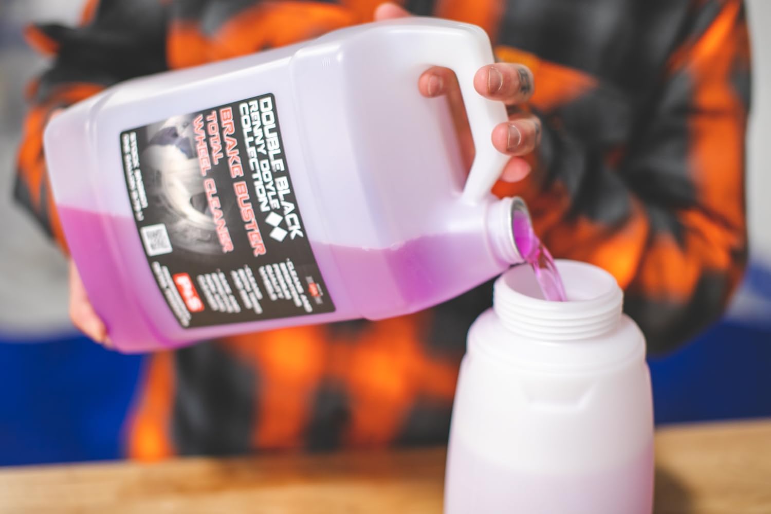 P&S Brake Buster foam-action bottle showing clinging foam for cleaning