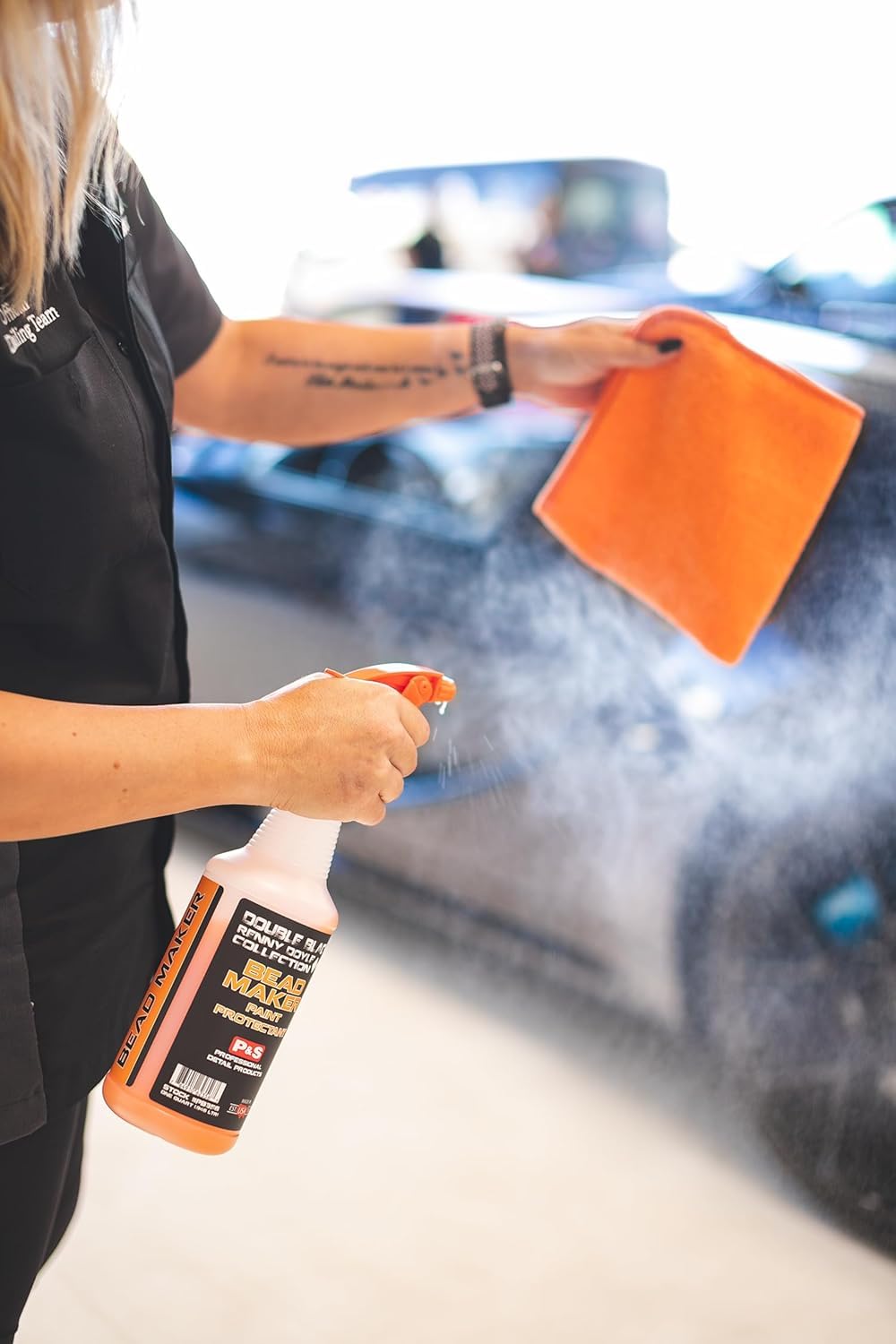 P&S Bead Maker spray-and-wipe application is quick and simple.