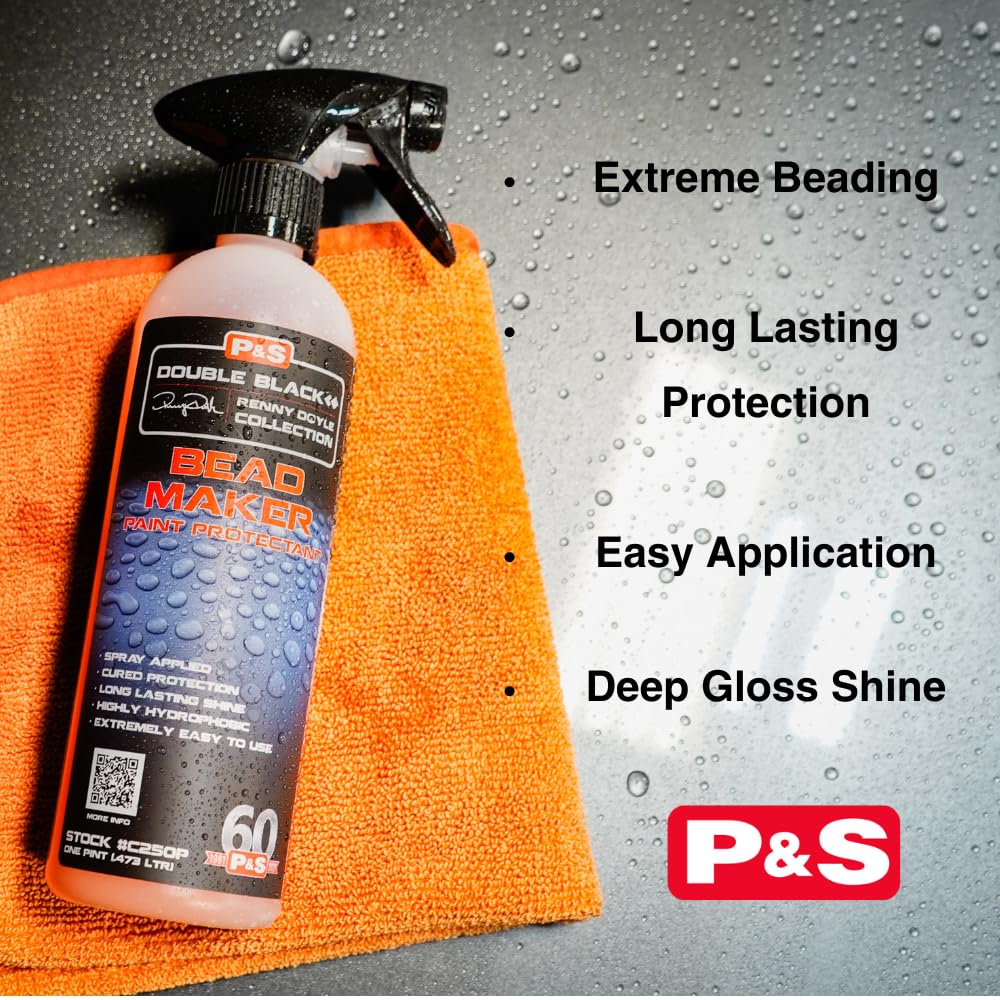 P&S Bead Maker shown with microfiber buff for a streak-free shine.