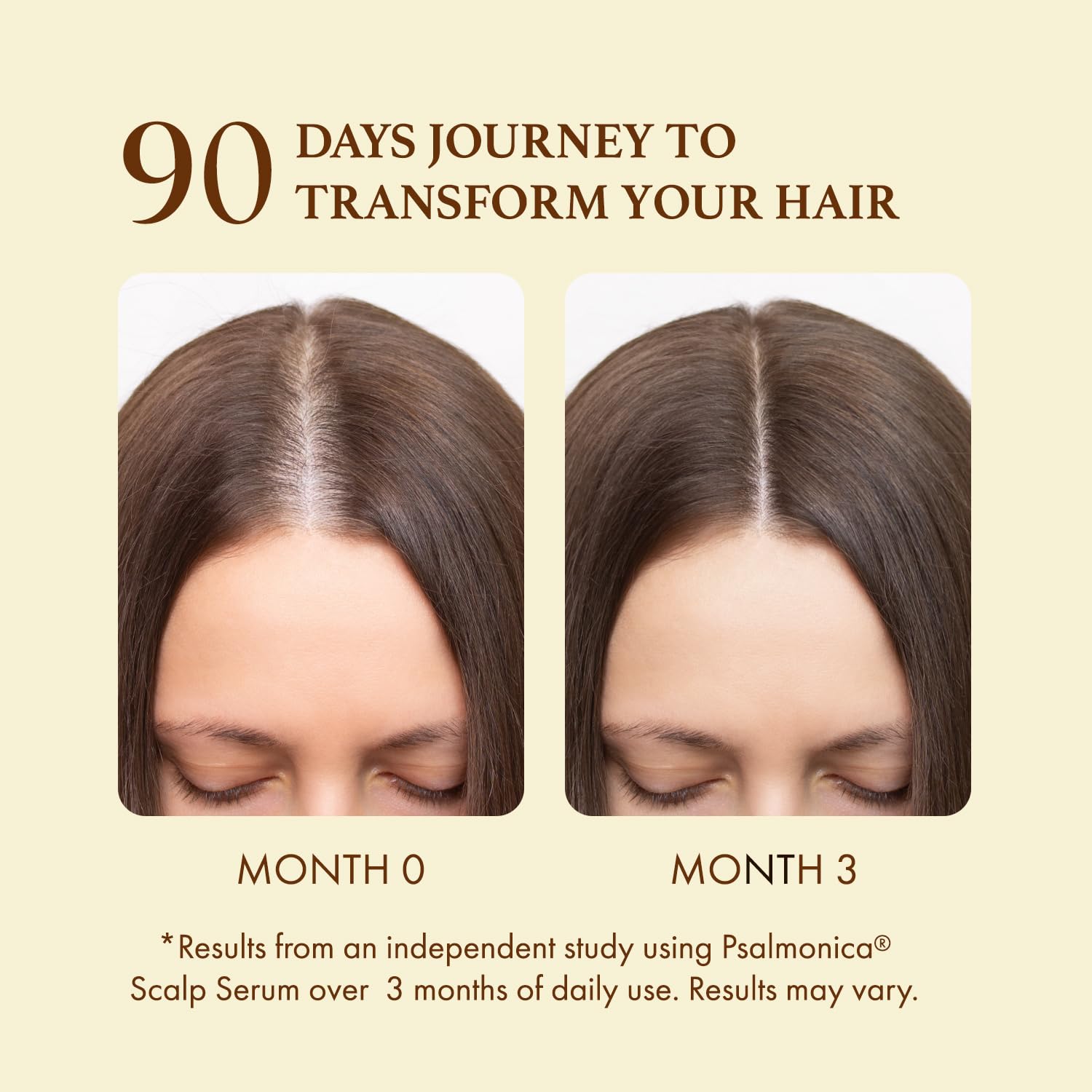 Psalmonica Hair Growth Serum rice water infusion visual suggesting root-to-tip conditioning
