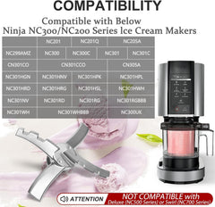 Psasrm replacement blade for Ninja Creami NC299AMZ delivers quick, even mixing