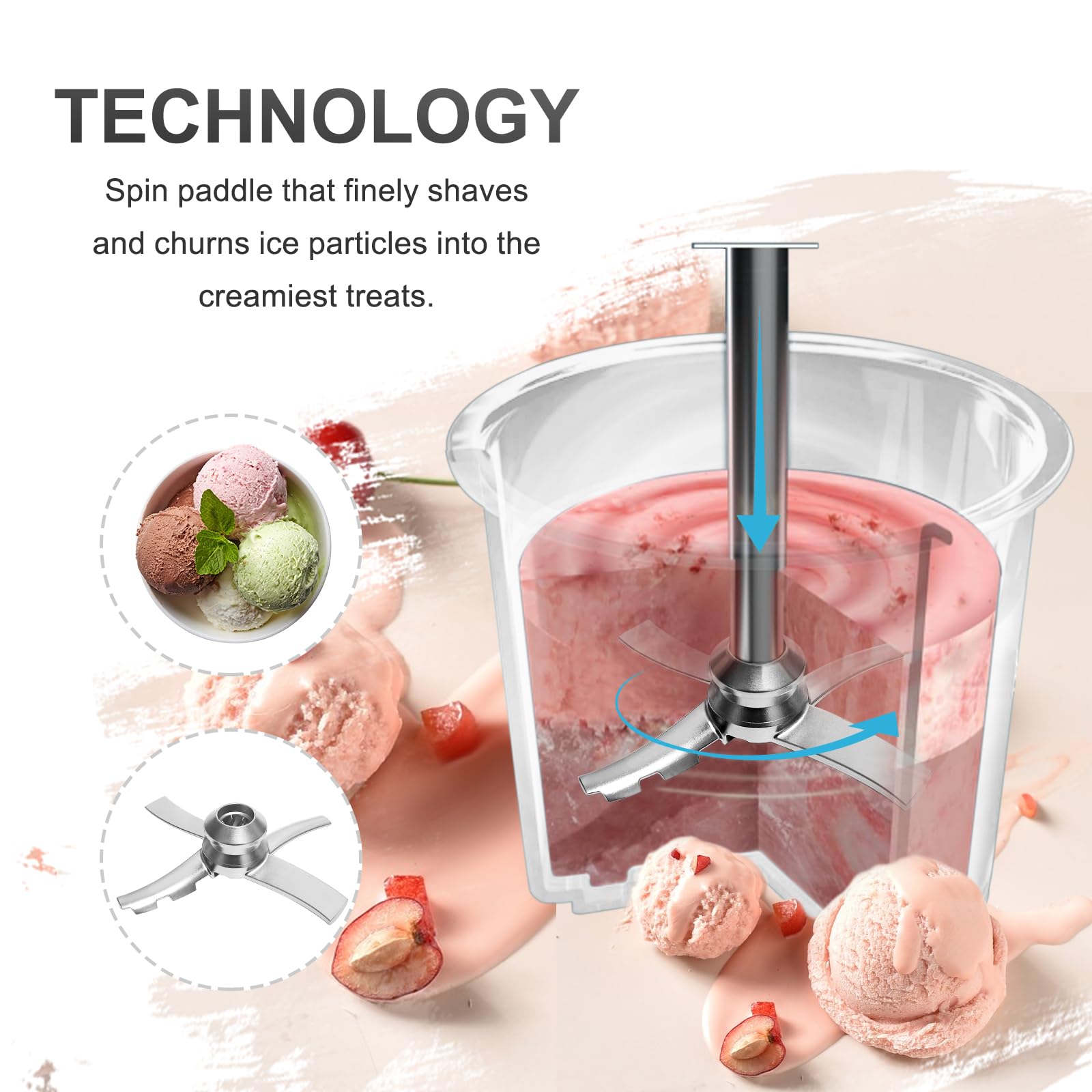 Psasrm stainless steel paddle and blade endure rust-free operation and easy cleanup