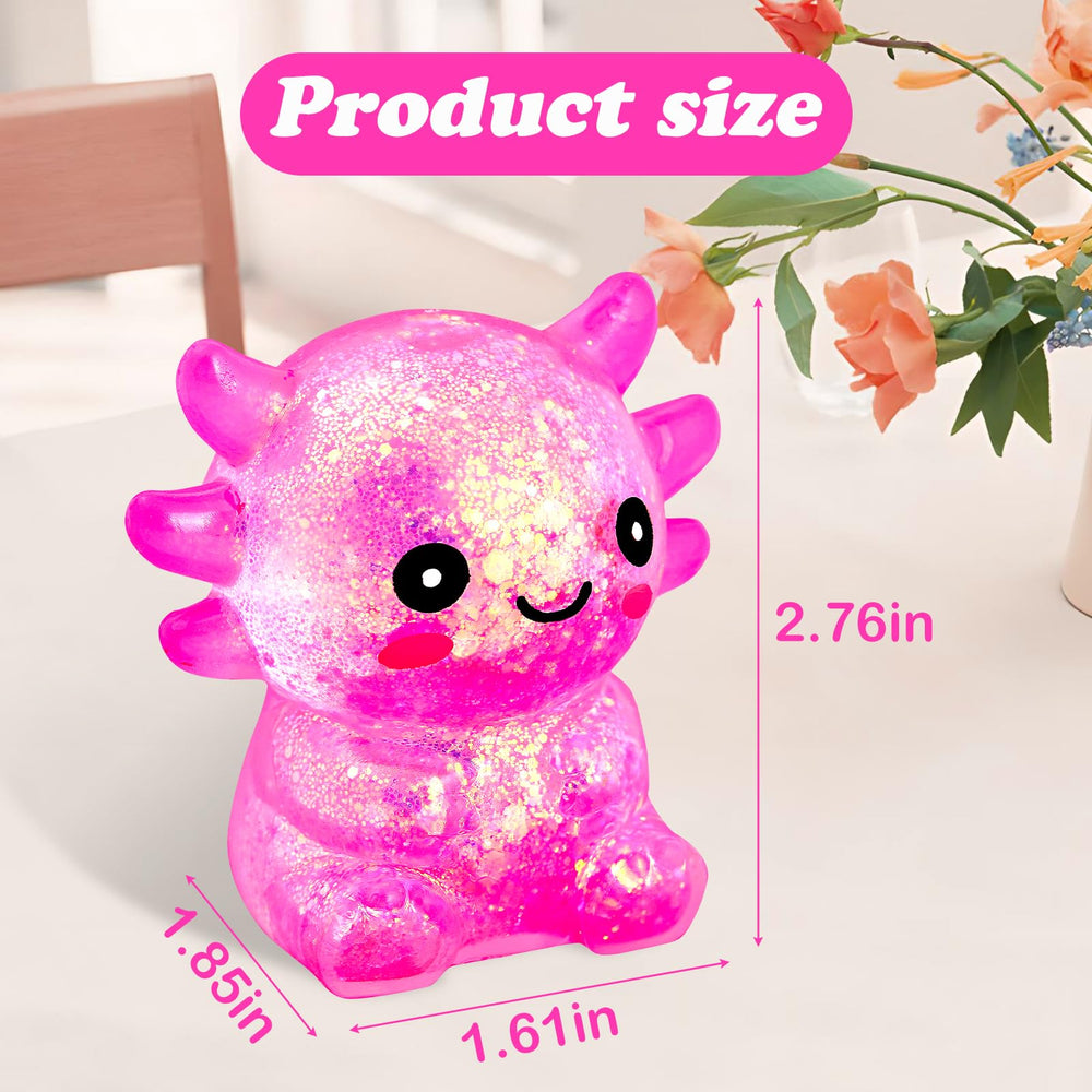 PTDumyjua squishy axolotl blue in hand promotes relaxation during breaks