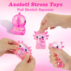 PTDumyjua squishy axolotl purple held for calming squeeze