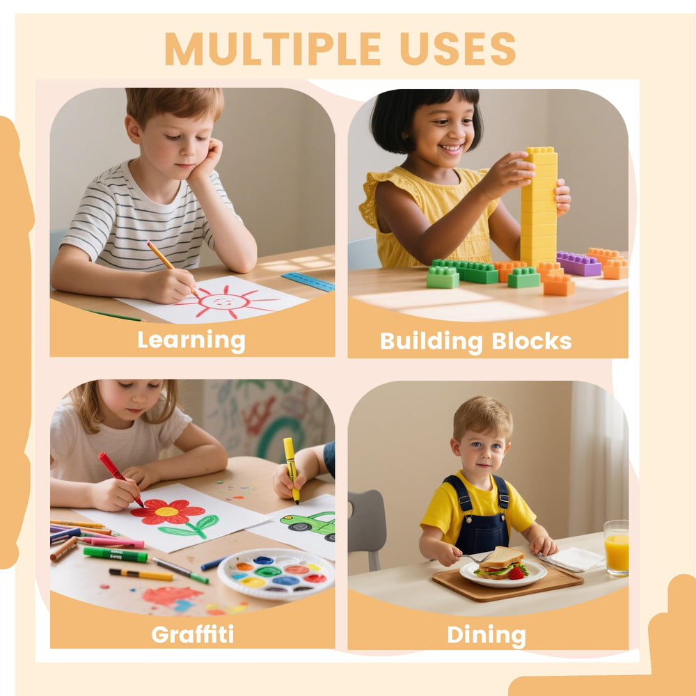 Pterying classroom-ready setup suits home, preschool, daycare, or learning corners.