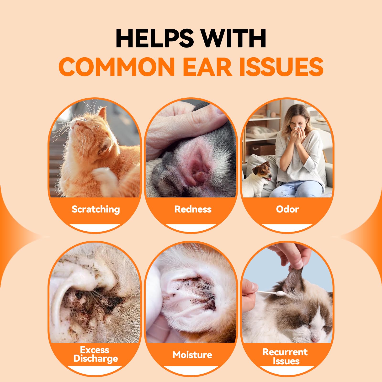 PUAINTA finger cots kit for mess-free ear care during application.