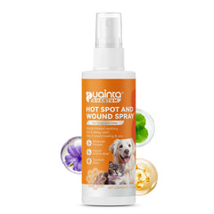 PUAINTA hot spot spray bottle for dogs delivers soothing relief.