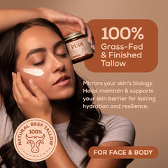 PUDL whipped texture close-up highlights light, fast-absorbing moisturizer for daily use.