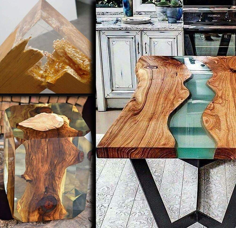 Puduo crystal clear resin used to create a decorative art piece