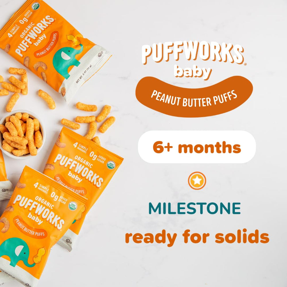 Puffworks ingredients panel highlights simple, organic components.