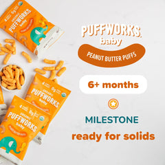 Puffworks ingredients panel highlights simple, organic components.