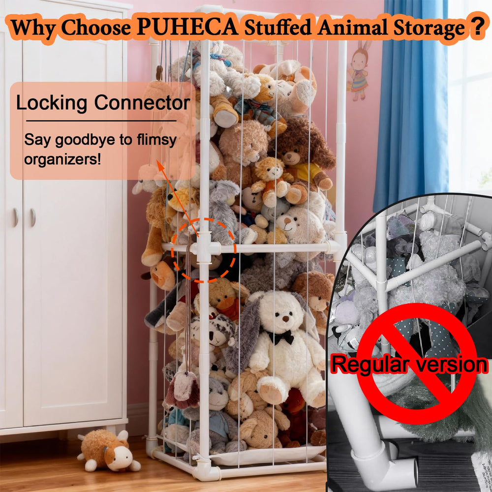 Puheca creative zoo-theme storage solution for organizing toys.