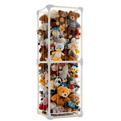Puheca large stuffed animal storage vertical zoo cage keeps toys organized.