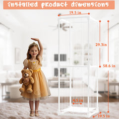 Puheca two-layer storage design maximizes plush toy capacity.