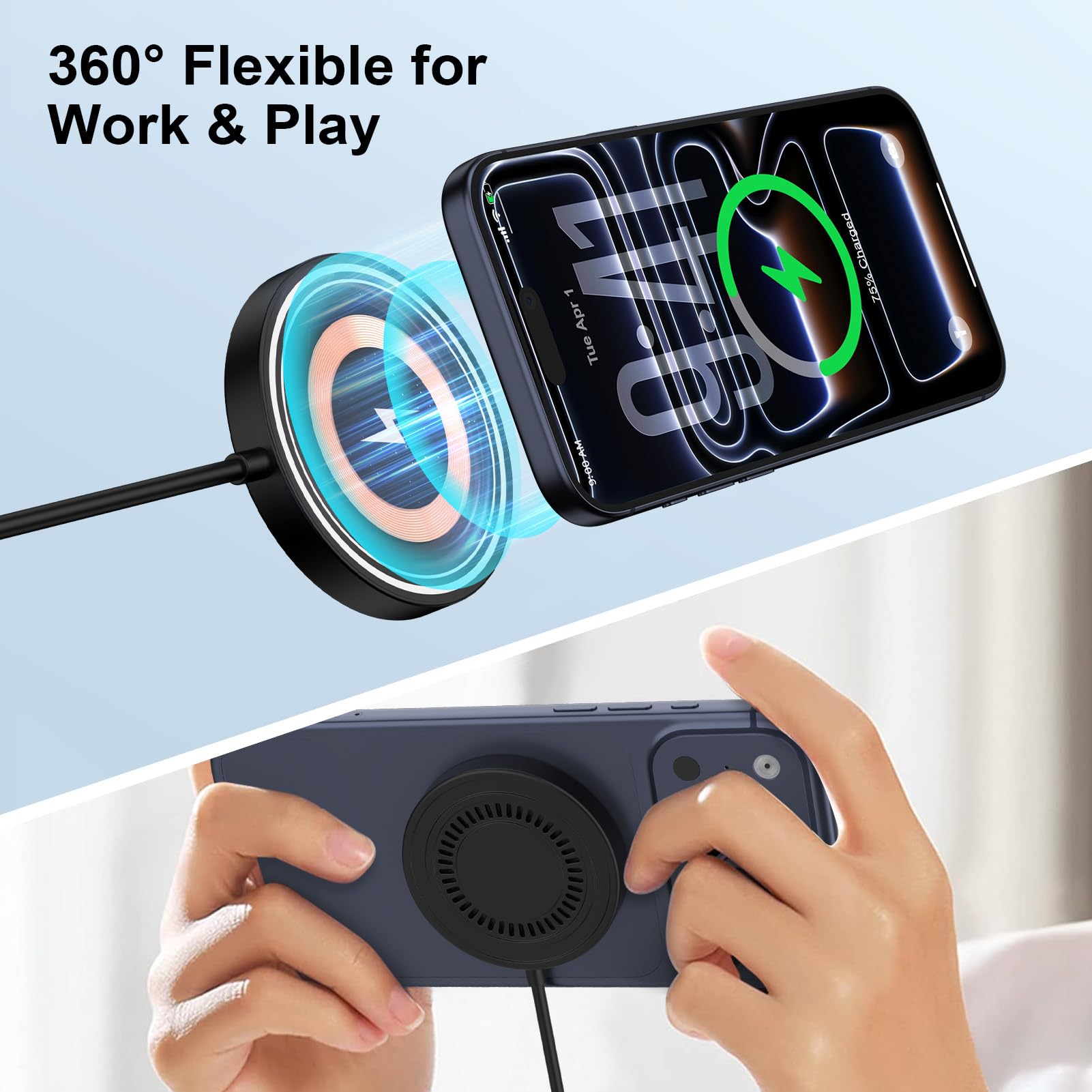 Pukiou S22 on compatible wireless charging pad for daily use