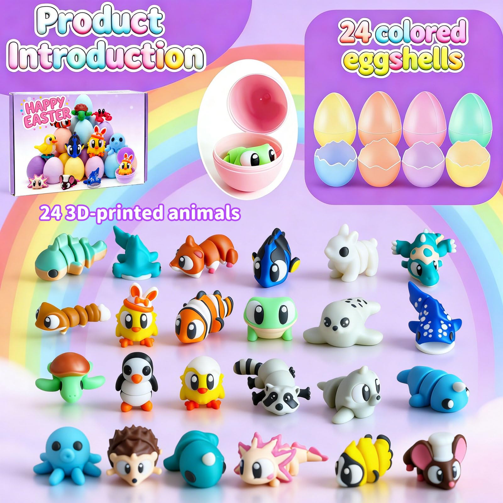 PUKVAHQ articulated mini animals inviting hands-on imagination and poseable play.