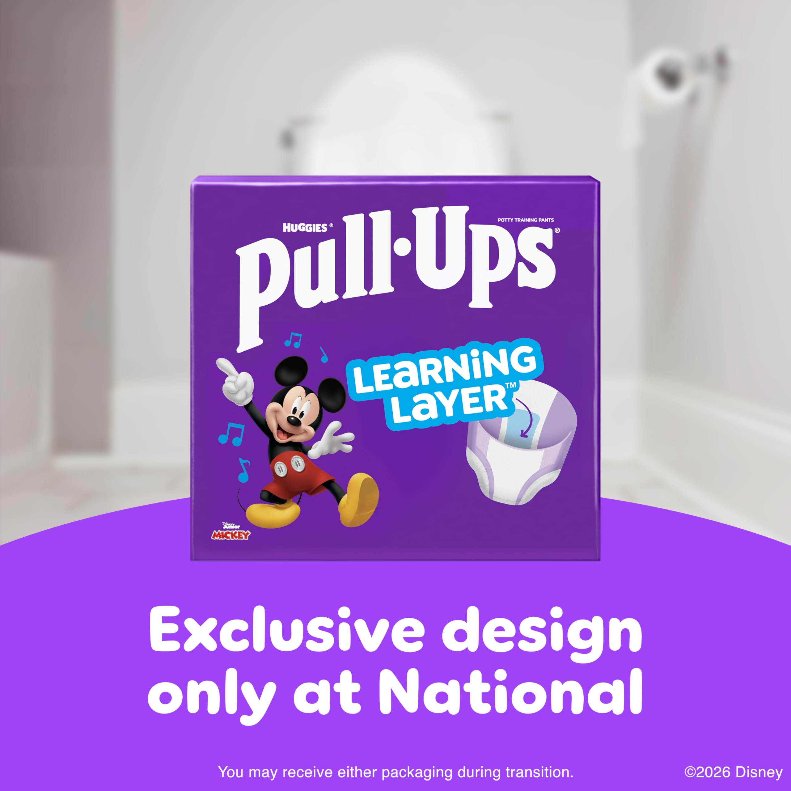 Pull-Ups packaging may vary in style and arrangement.