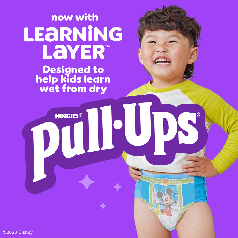 Pull-Ups refastenable sides enable quick changes, even while standing.