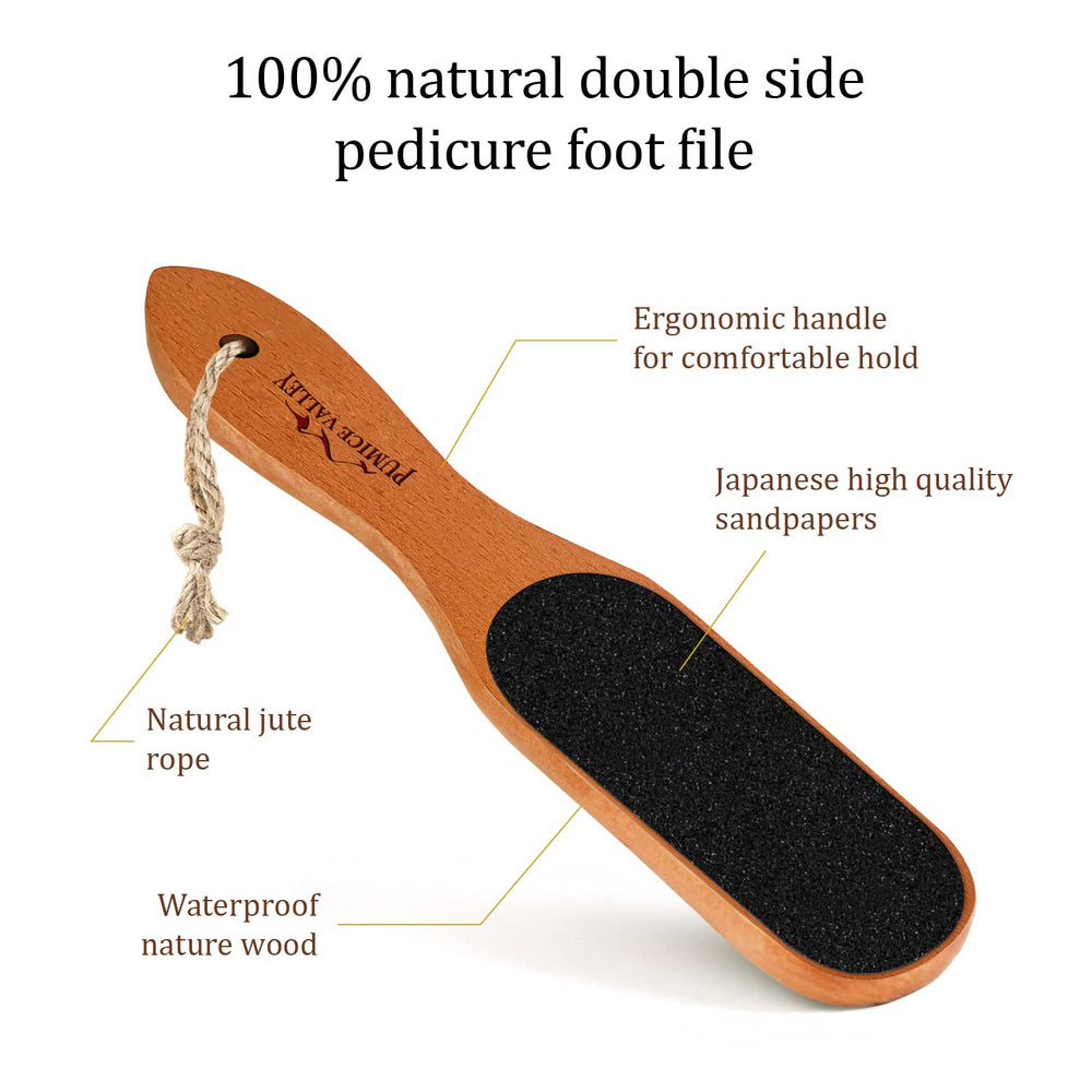 Pumice Valley Foot File in shower ready design for effective dry skin removal