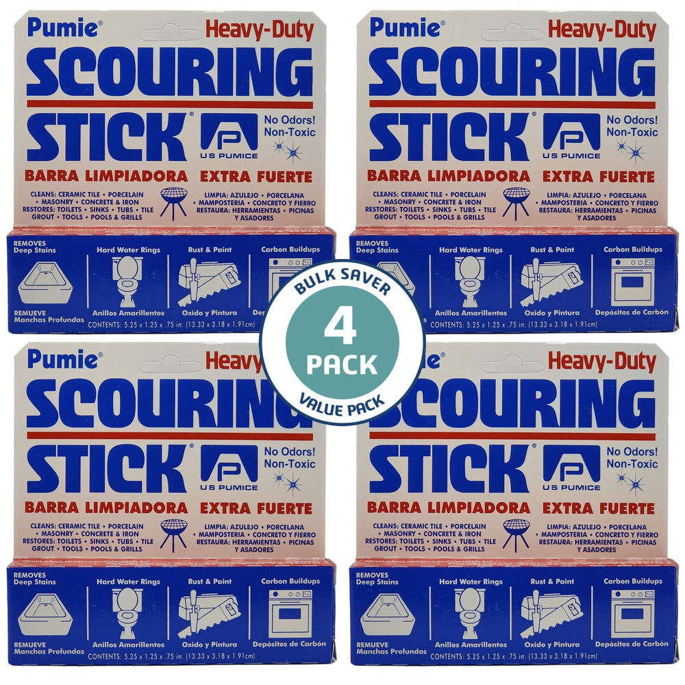 PUMIE 4-pack cleaning sticks for chemical-free stain removal in bathrooms and kitchens