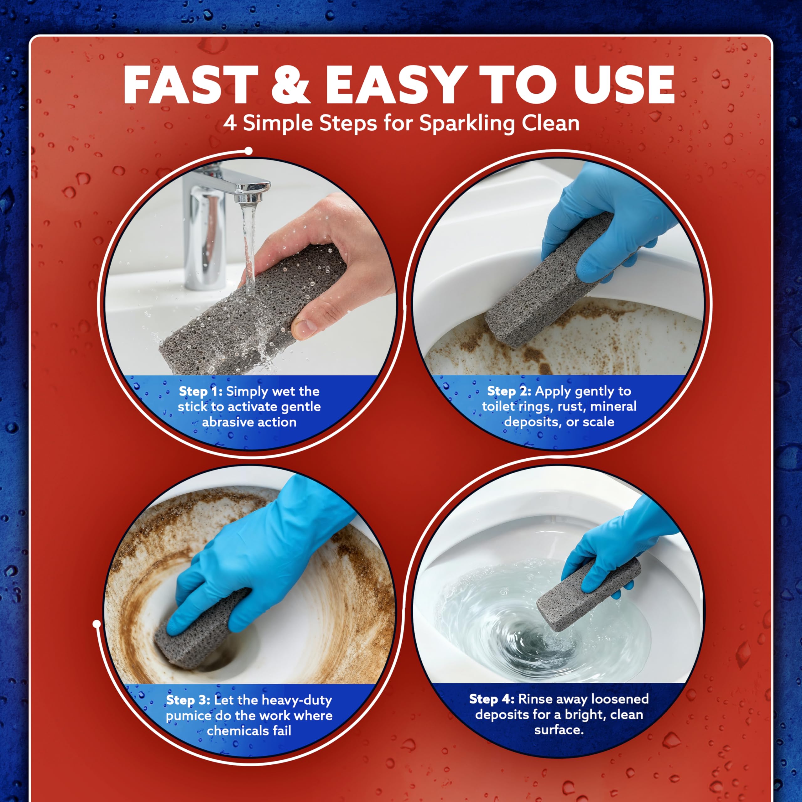 Grill cleaning with PUMIE HDW Scouring Stick.