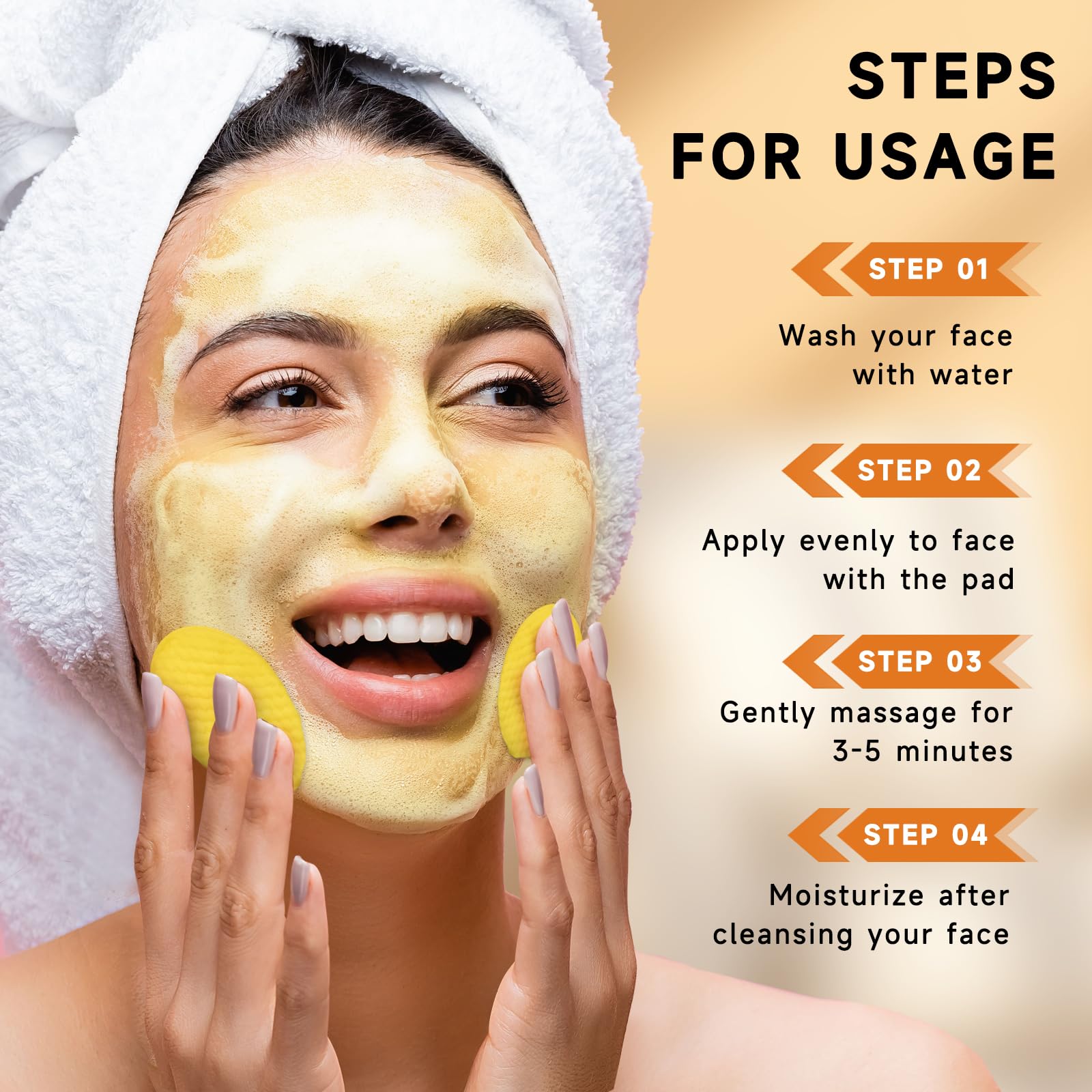 Pumkot turmeric kojic cleansing pads box opened for routine use.