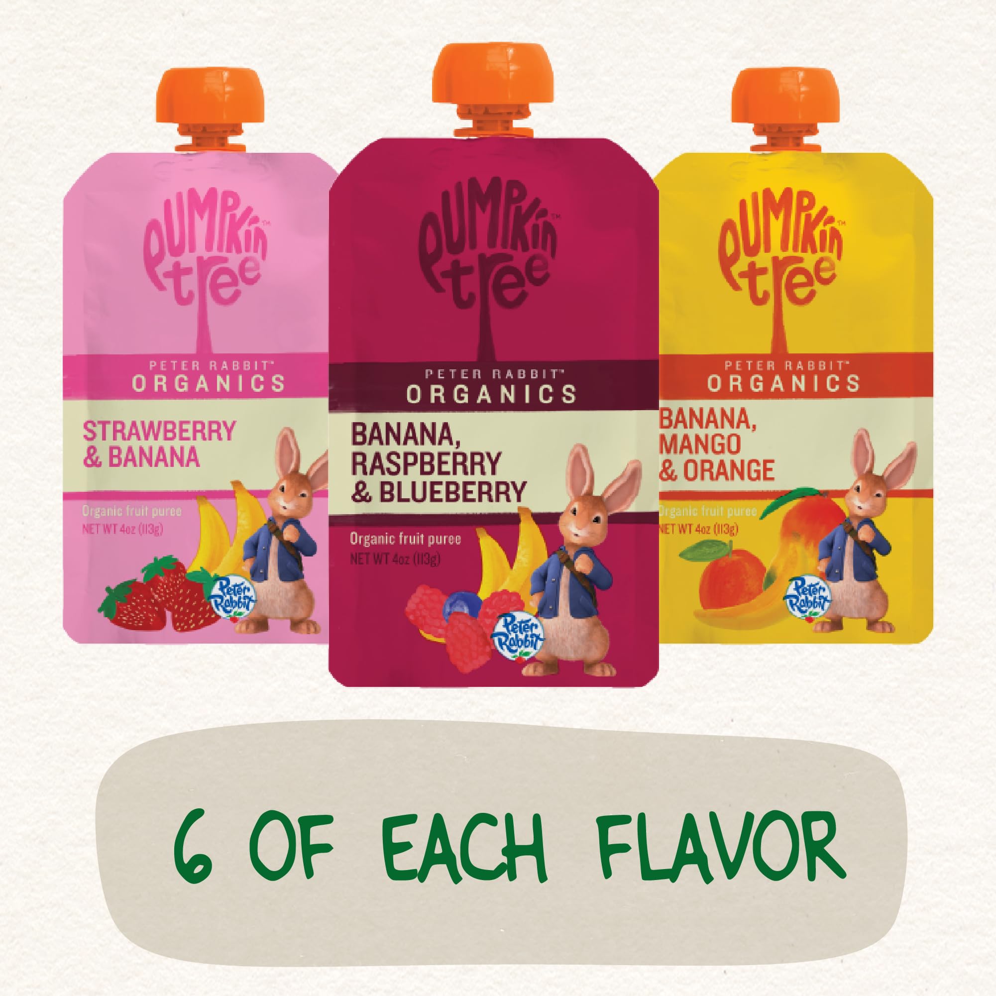 Peter Rabbit Organics on-the-go snack pack ready for school, car rides, and outings