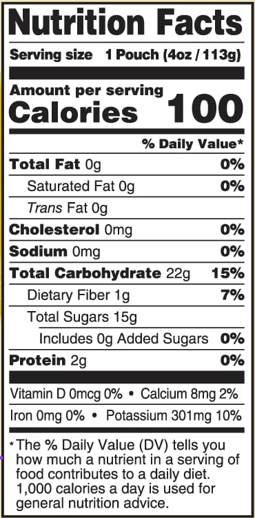 Organic ingredients label emphasizes USDA Organic and Non-GMO quality in mess-free packaging.