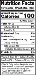 Organic ingredients label emphasizes USDA Organic and Non-GMO quality in mess-free packaging.