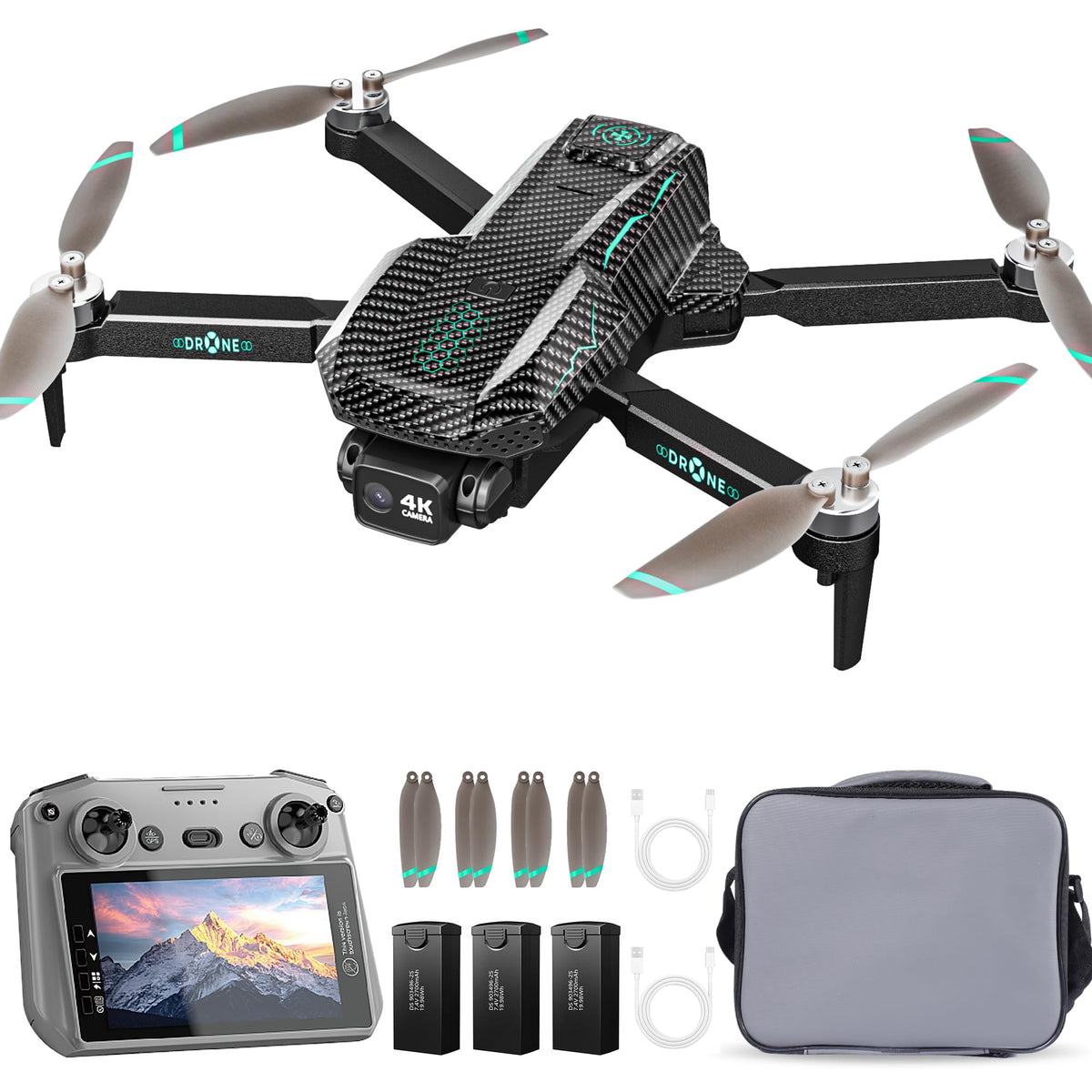 Punieayi GPS Drone with 4K camera captures crisp aerial photos and videos