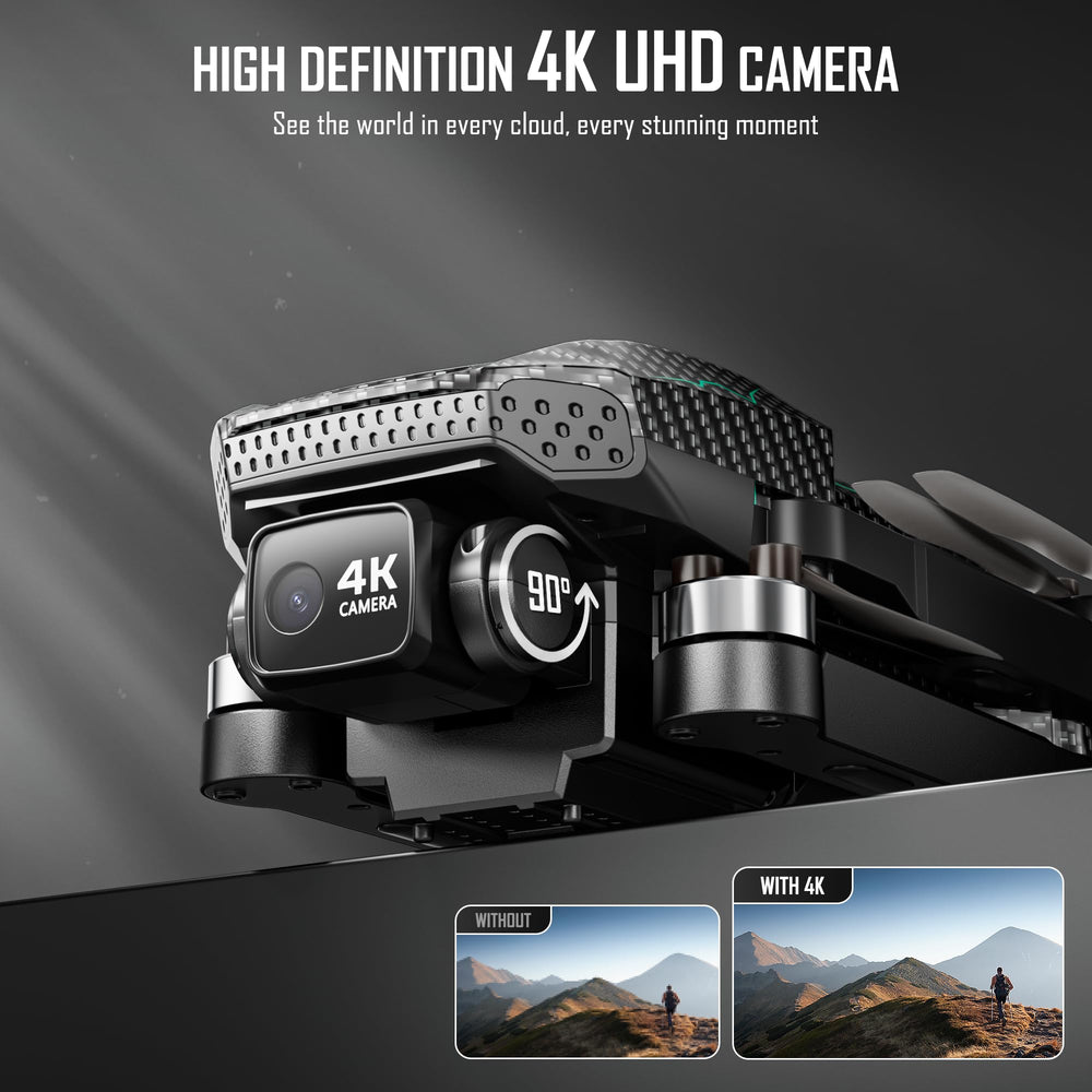Punieayi GPS Drone FPV remote with 5-inch display for immersive live preview