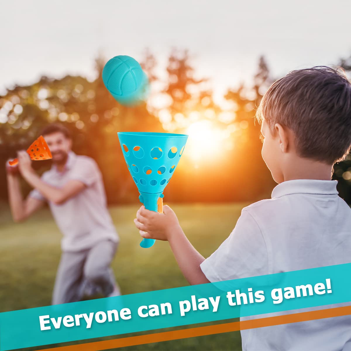 punkdog Pop and Catch Ball Game durable plastic stands up to outdoor fun.
