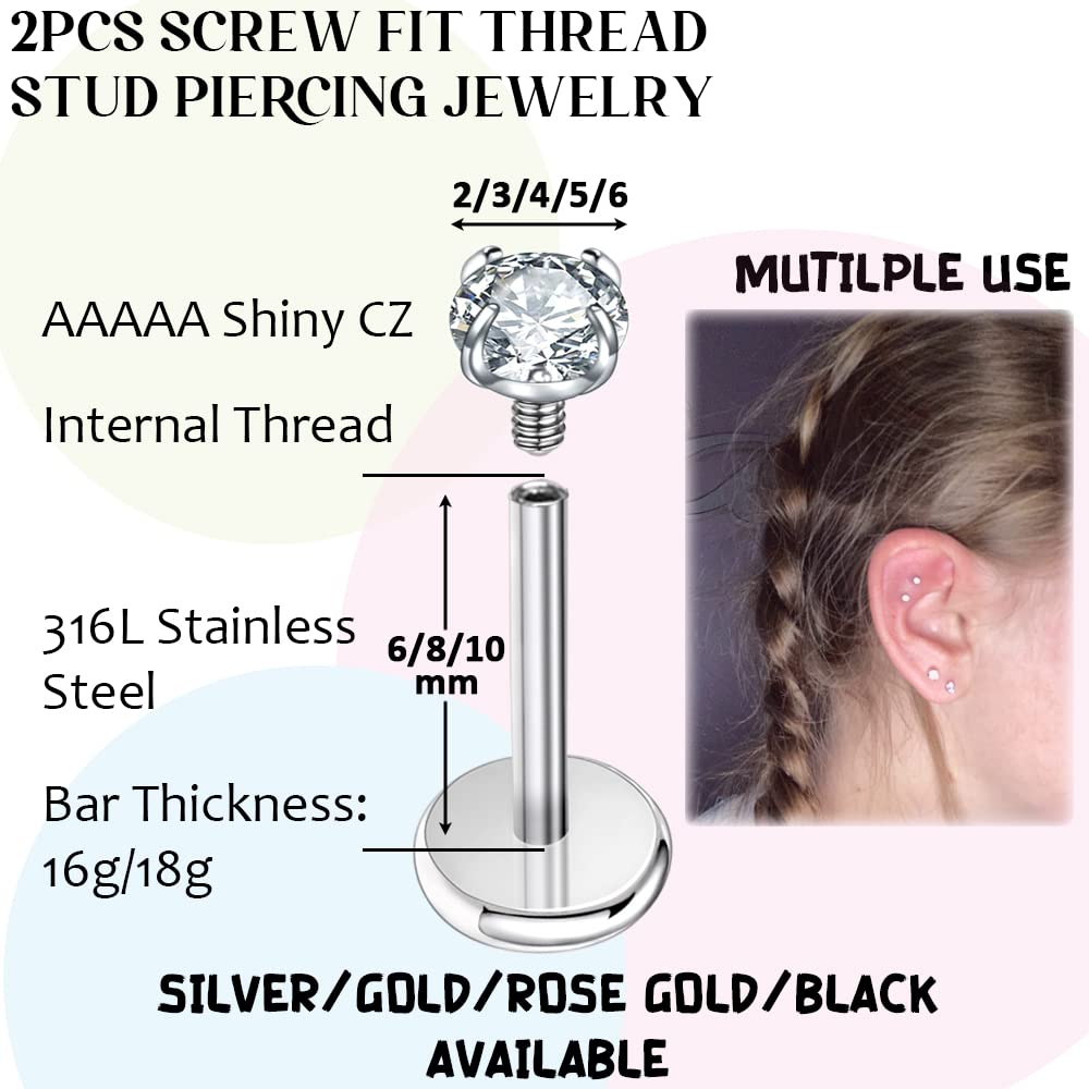 PunkTracker internal-thread design detail preventing accidental loss during wear.